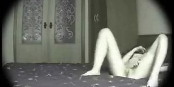 Hot view in bedroom of milf. Hidden cam