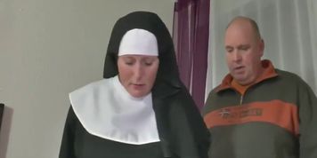 German grandma nun get fucked with not dad in sextape