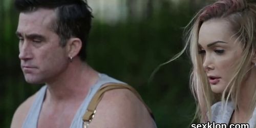 Spicy pornstar gets her obscene hardcore fantasy satisfied