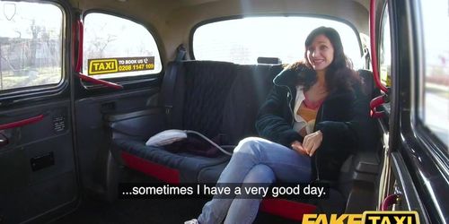 Fake Taxi Lucky drivers dick fills sexy passengers tight pink pussy