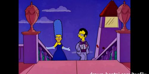 DRAWN HENTAI - Simpsons Porn - Marge and Artie afterparty