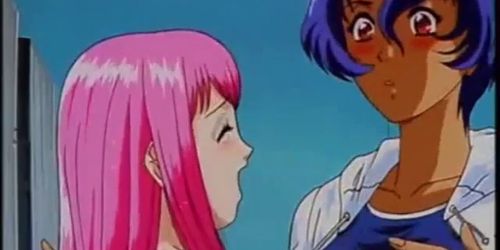 Pool lesbian anime
