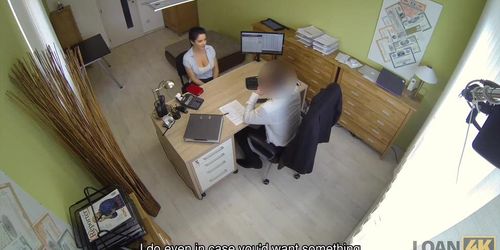 LOAN4K. Dirty anal sex on purpose helps busty brunette get.. (Alex Black)