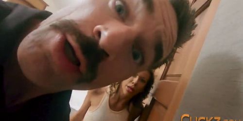 Cheating wife fucked and jizzed