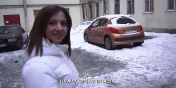 TRICKY AGENT - Another fresh pussy for porn