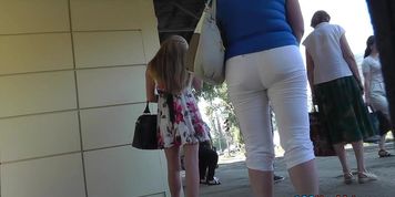 Cool bubble ass presented in upskirt free collection