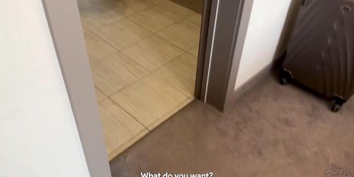 Unplanned sex in a HOTEL room between Stepson and his Stepmother.