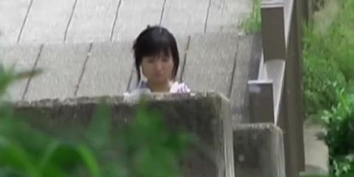 Pretty Asian girl in a Jukata boob sharked with no mercy