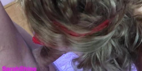 Pretty Blonde Spanish Girl Takes Big Dick In Her Tight Pussy Cum On Tits Pov