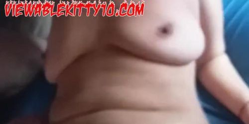 kitty gets covered in cum and fucked by 2 cocks