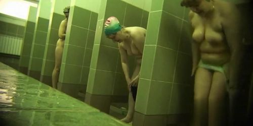 Hidden cameras in public pool showers 2oe