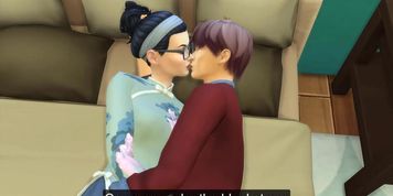 Mom catches her son again masturbating in his room watching a porn movie in front of the computer and she decided to help him by