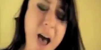 Goth Girl Screaming Orgasm
