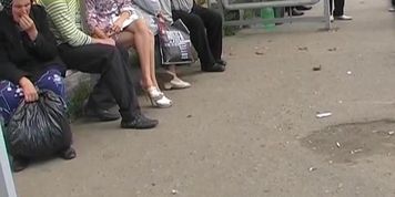 Gf Upskirt On A Bus Stop