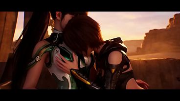 Chicas coreanas lesbianas IA entienden el videojuego Stellar Blade