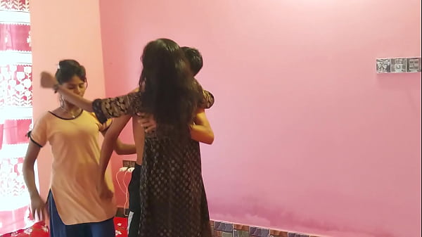 The best way to fill your wife's friend's pussy is to let everyone see THREESOME