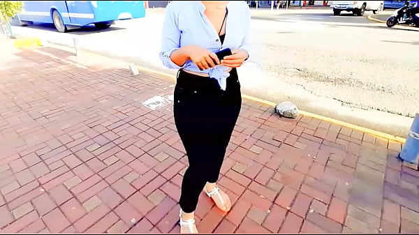 Money and Sex in a Park - A Brunette LATINA Fucks For Money.