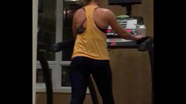 hot on the gym treadmill