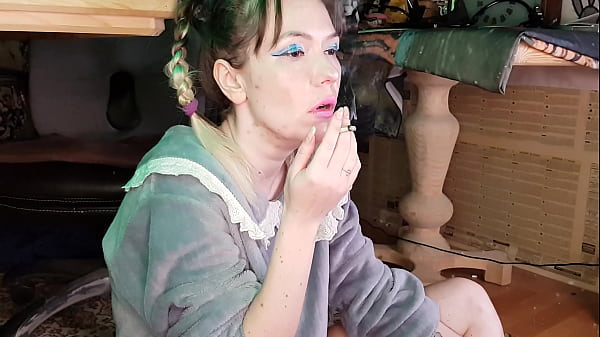 Asian milf Smoking