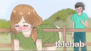 fucked a girl stuck in a fence ! anime porn 2d