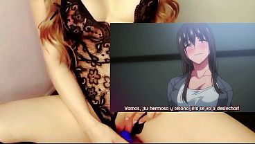 He asks his wife to have a threesome with a busty woman - Hentai Kyonyuu ga Futari oe