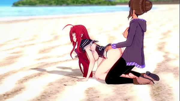 Hentai Gremory follando con una chica con la polla