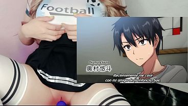He asks his wife to have a threesome with a busty woman - Hentai Kyonyuu ga Futari oi
