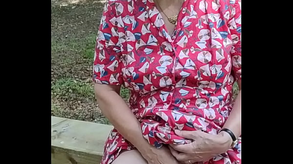Outdoor orgasm in public