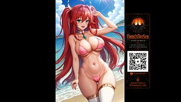AI Anime Bikini Girls Summer Beach Vibes | NSFW Fanservice Big Tits - Order Physical Prints