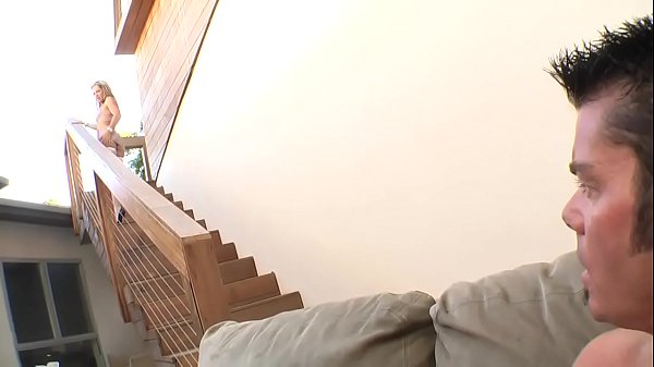 Kelly Leigh sucking the landlord's dick while touching her vagina...