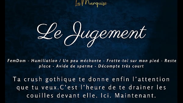 The Judgement - French JOI Goth gf