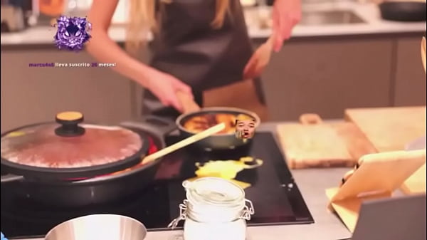 Irina making a Spanish omelette
