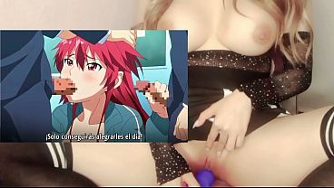 Masturbándome con hentai Itadaki! Seieki la súcubo caliente Cap. 2