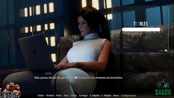 Juego de parodia de Lara Croft ep 4 - ¡¡¡Enfrentando al Diablo Pirocudo y Dar el Culo o Correr!!!