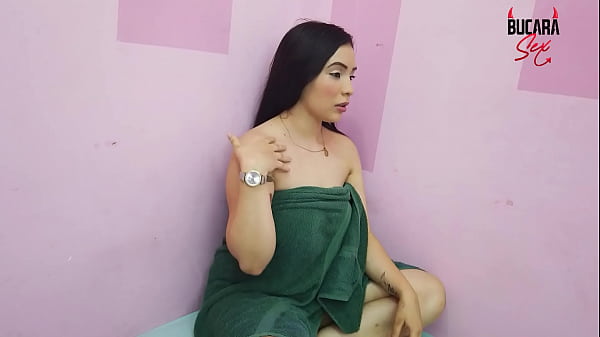 Colombian slut masturbates for one of her best clients