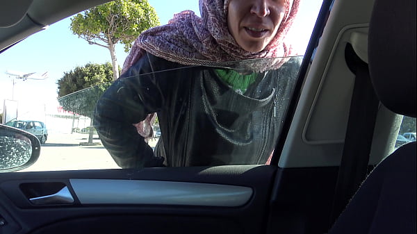 Algerian girl gives handjob to perverted French guy with small cock