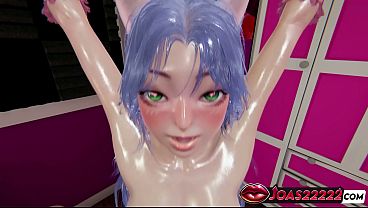Anime Girl Miwa in Kitty Cosplay - Rulee4 Animation Featuring Doggystyle Fuck & Desk Side Position with Moans, and Lifting Tied Intense Fuck Concluding with Cum Inside Tight Pussy In Honey Select 2