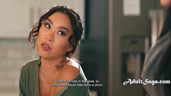 i8yo Asian Girl Comes Up With A Story To Convince Her To Stay At Her Step Uncles.. Who Secretly Is Her Lover