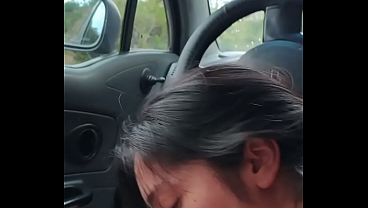 POV sexy Latina milf swallows the milk