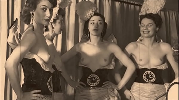 Corista de cabaret retro