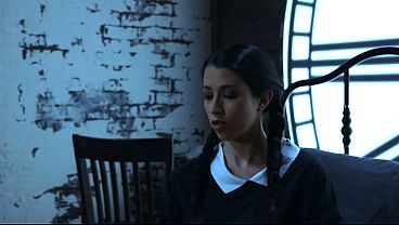 Wednesday Addams Fingers Her Wet Pussy Alone - Wednesday Porn Cosplay Parody