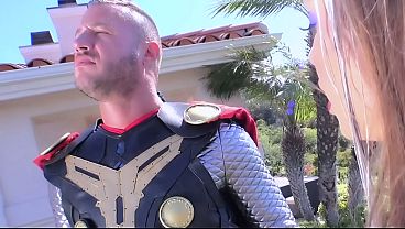 Abigail Mac Worships Every Inch of Thor's Mighty Cock - X-Men vs Thor Porn Cosplay Parody