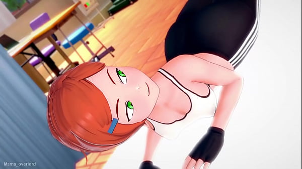 Gwen Tennyson puts on her sports outfit to fuck hidden in the infirmary (ben io hentai) (uncensored) (adult version)