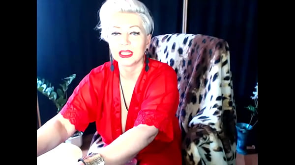 Mature wife for sale-i2! (Aimee Hot MILF, aka AimeeParadise)... Cool whore, fishnet, moaning orgasm, red shoes...
