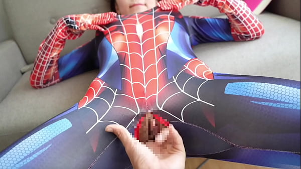 【Pov】Spider-Man got handjob! Embarrassing situation made her even hornier.