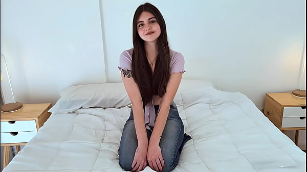 Casting de hermosa argentina de i8 años en su primera vez en las camaras