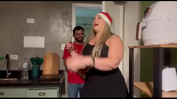 Slutty boss dresses up as Santa Claus and has safe sex