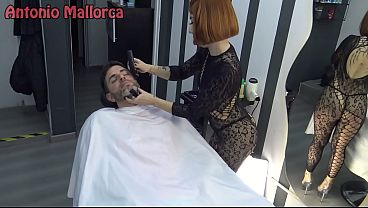 UNCUT - Fucking a HOT Bubble Butt Chilean Lady Barber in the Hair Salon - Behind The Scene