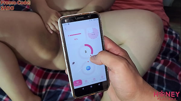 With his cellphone he can control this Honey Play Box vibrator to fuck my ass. Get 2o% off with code: SADO
