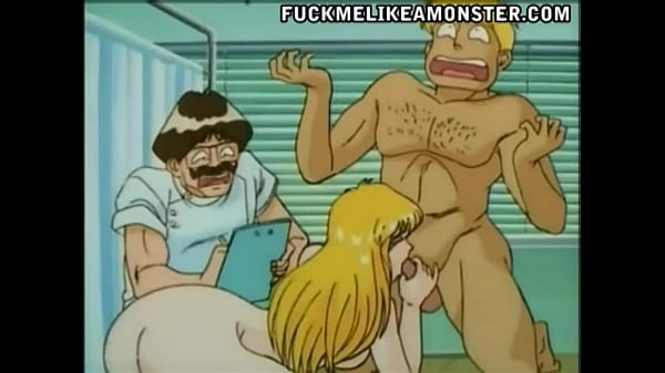 Chica rubia de anime monta una polla antes de BDSM